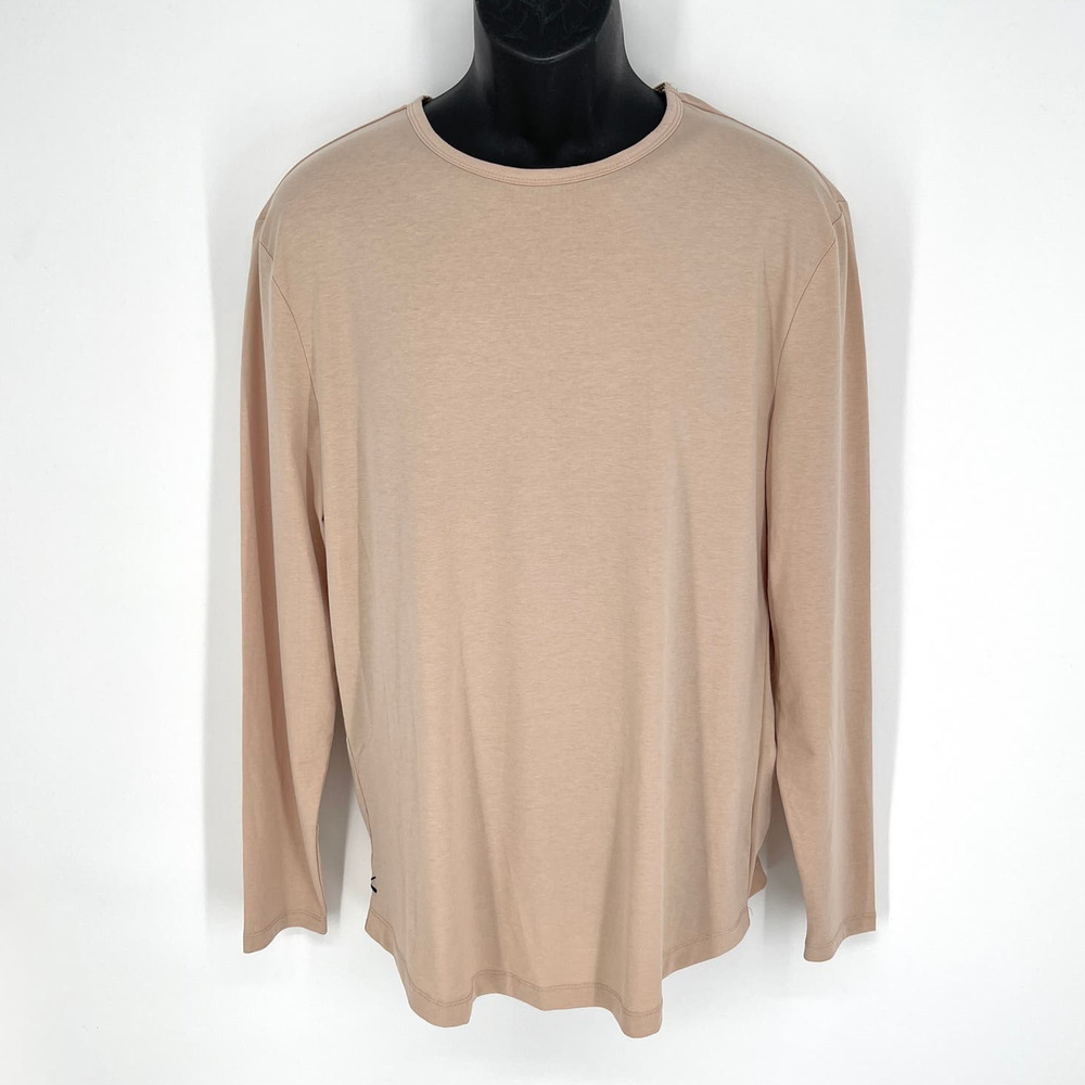 Cuts Clothing NEW Mens Curve-Hem Long Sleeve T-Shirt Sz L Mountain Mist Soft